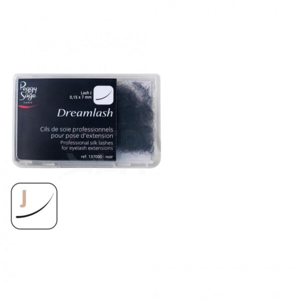 Cils de soie professionnels pour pose d’extensions - J 0,15 x 7 mm