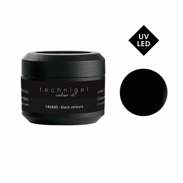 Gel de couleur pour ongles UV & LED Color it - black velours