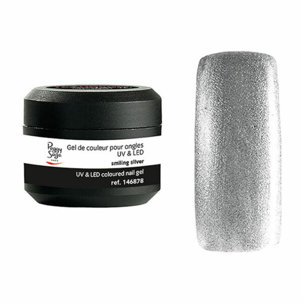 Gel de couleur pour ongles UV & LED Color it smiling silver