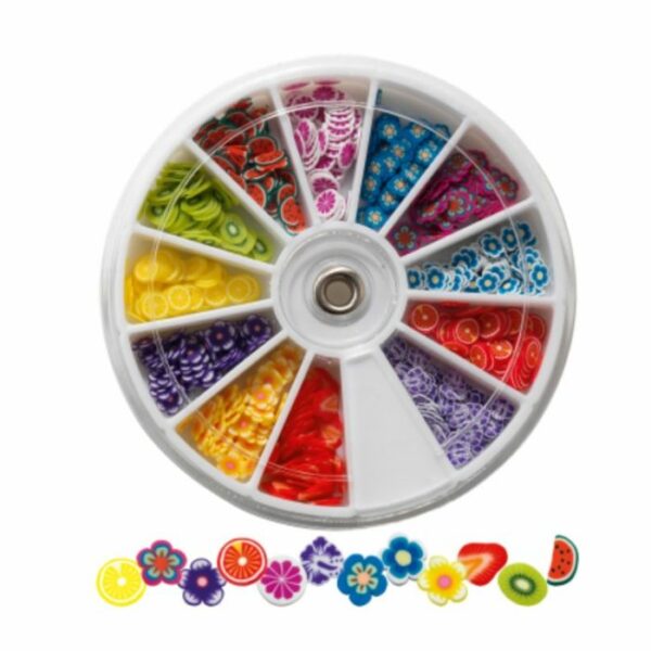 CARROUSEL 600 DÉCORS POUR ONGLES FRUITS & FLOWERS***